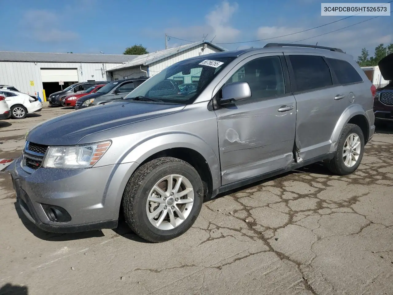 2017 Dodge Journey Sxt VIN: 3C4PDCBG5HT526573 Lot: 56756255