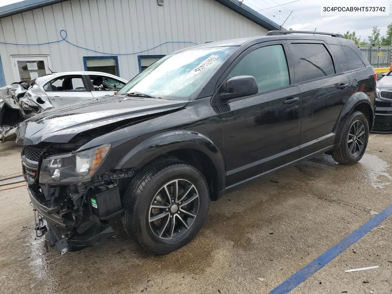 2017 Dodge Journey Se VIN: 3C4PDCAB9HT573742 Lot: 58812455