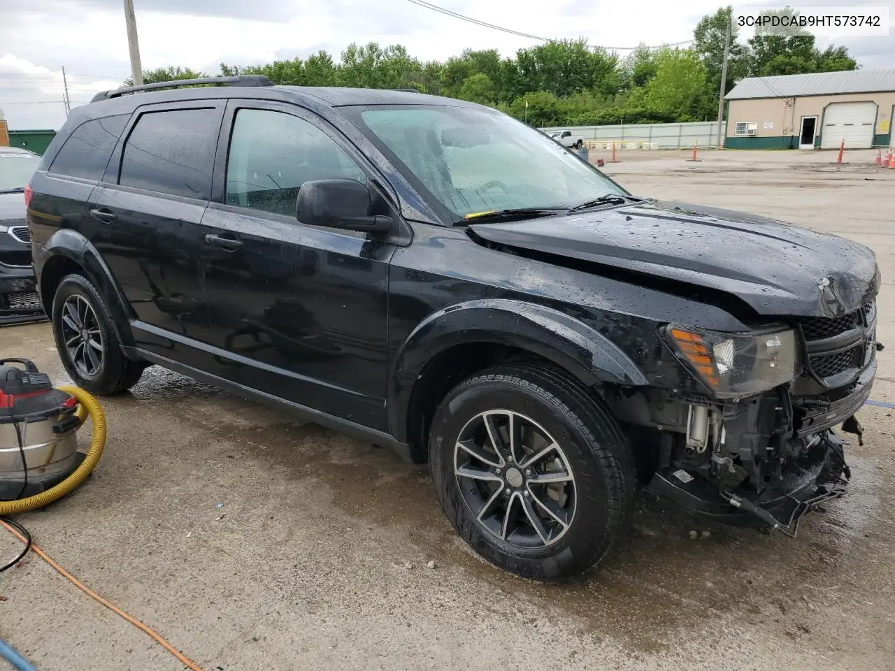 2017 Dodge Journey Se VIN: 3C4PDCAB9HT573742 Lot: 58812455