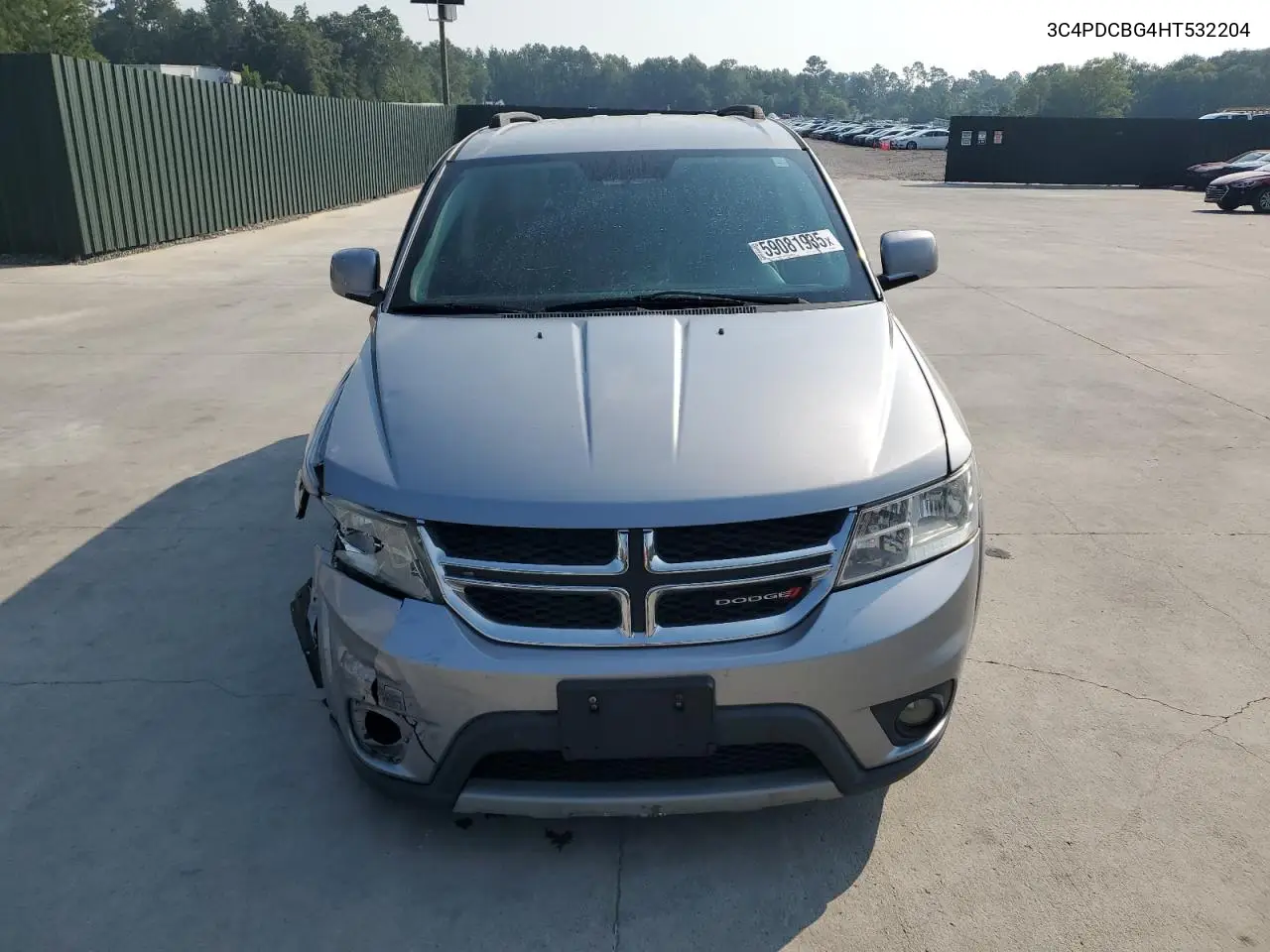 2017 Dodge Journey Sxt VIN: 3C4PDCBG4HT532204 Lot: 59081935