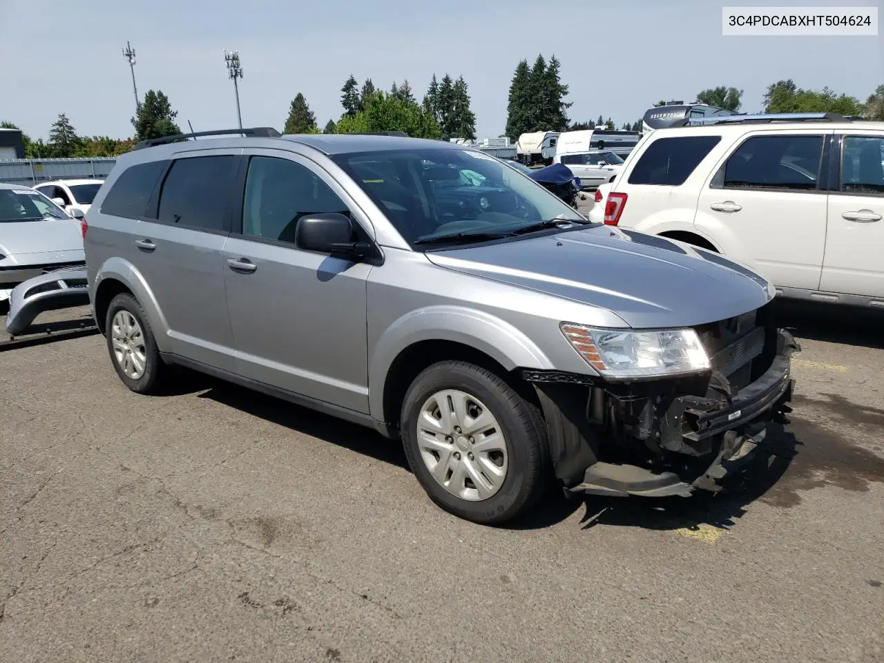 2017 Dodge Journey Se VIN: 3C4PDCABXHT504624 Lot: 61426045