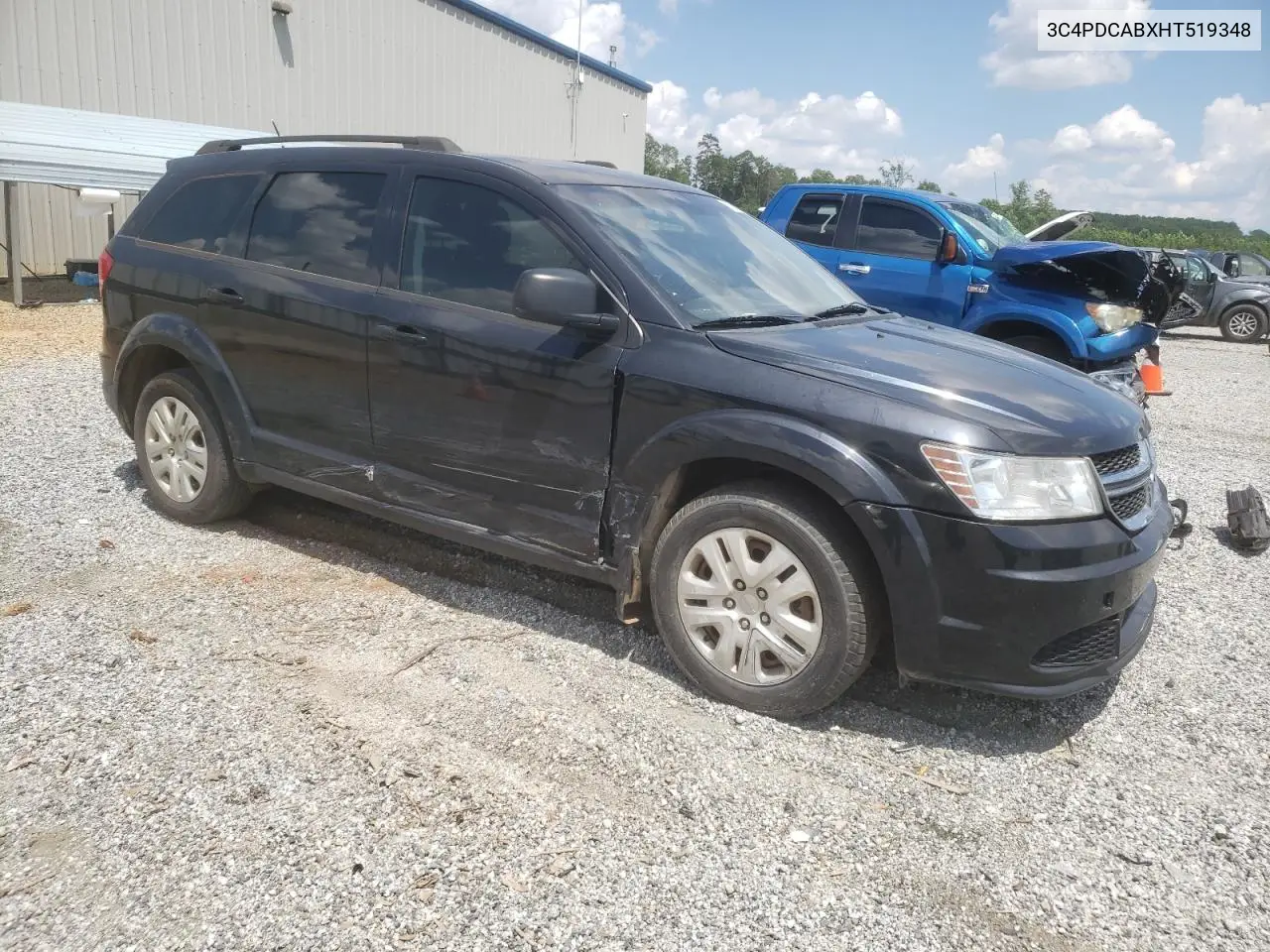 2017 Dodge Journey Se VIN: 3C4PDCABXHT519348 Lot: 61826145