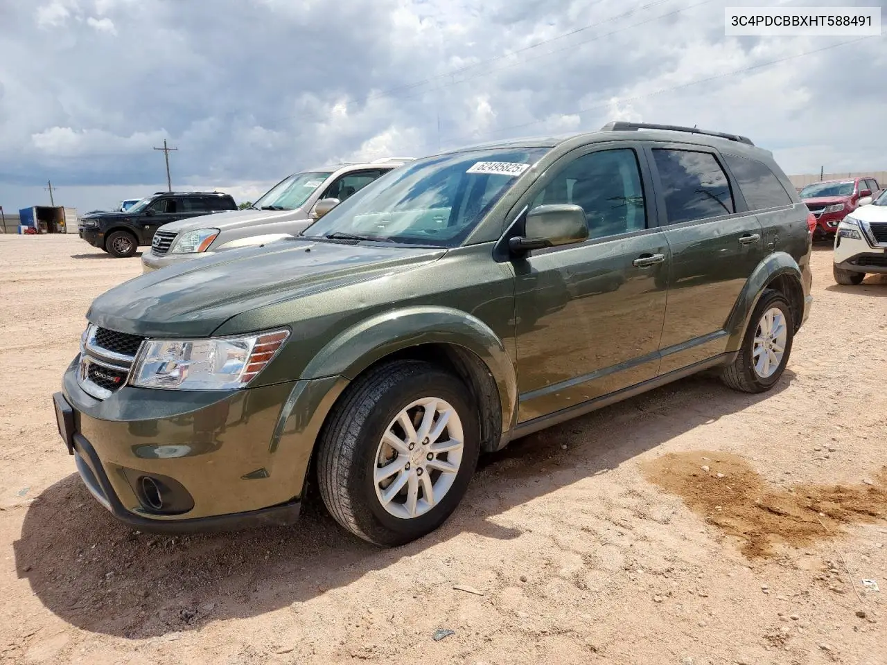 2017 Dodge Journey Sxt VIN: 3C4PDCBBXHT588491 Lot: 62495825