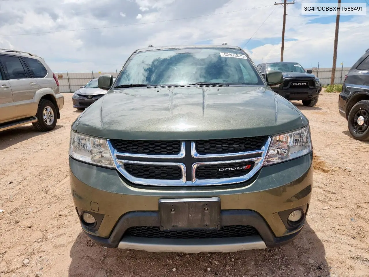 2017 Dodge Journey Sxt VIN: 3C4PDCBBXHT588491 Lot: 62495825