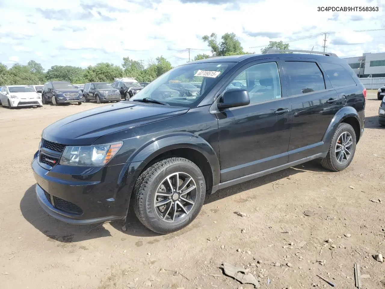 2017 Dodge Journey Se VIN: 3C4PDCAB9HT568363 Lot: 62709515