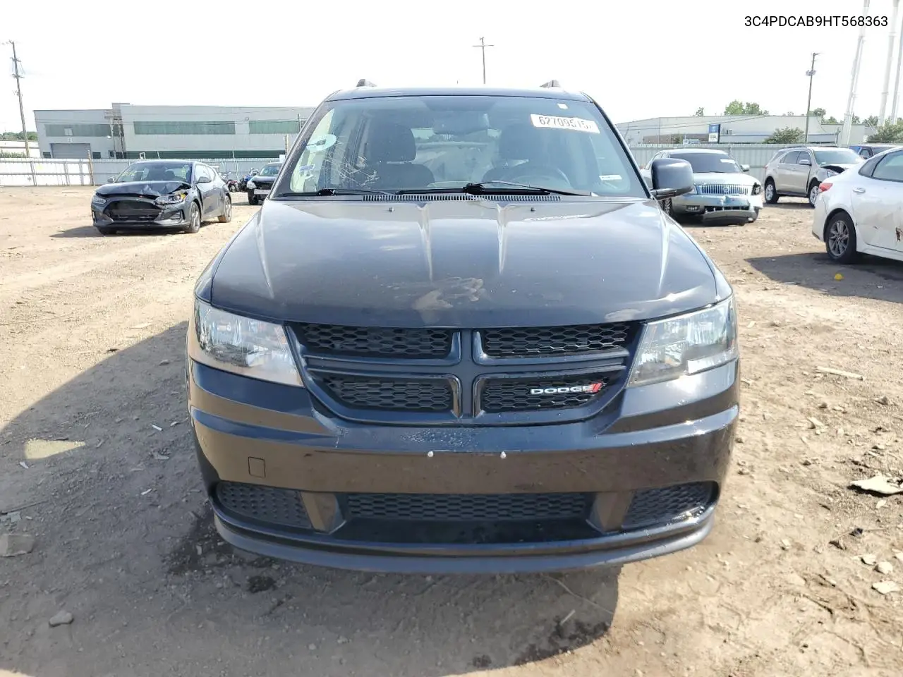 2017 Dodge Journey Se VIN: 3C4PDCAB9HT568363 Lot: 62709515