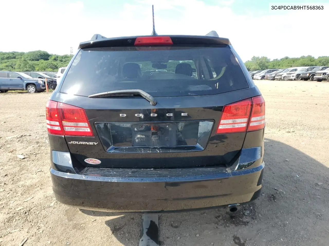 2017 Dodge Journey Se VIN: 3C4PDCAB9HT568363 Lot: 62709515