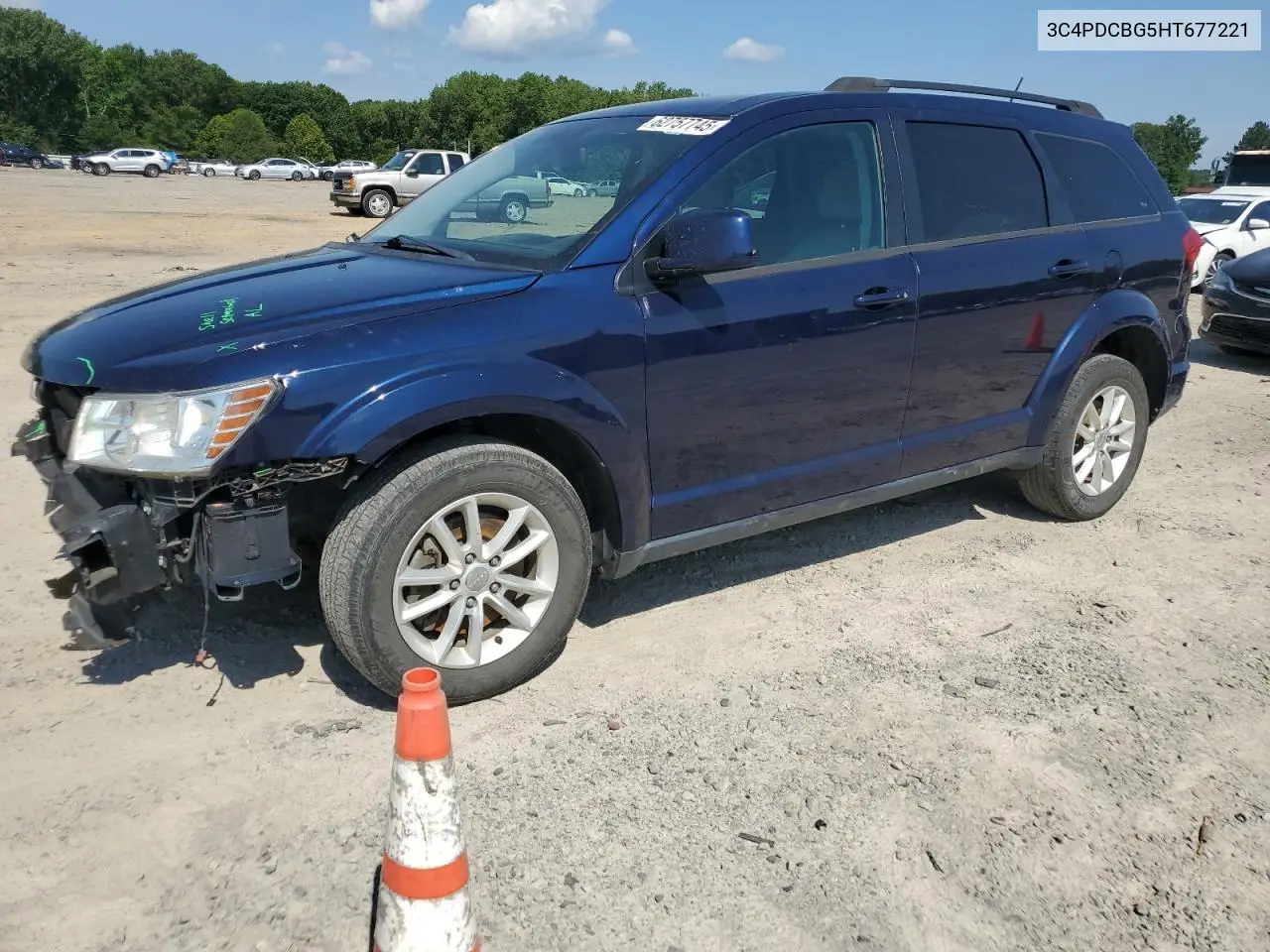 2017 Dodge Journey Sxt VIN: 3C4PDCBG5HT677221 Lot: 62757745