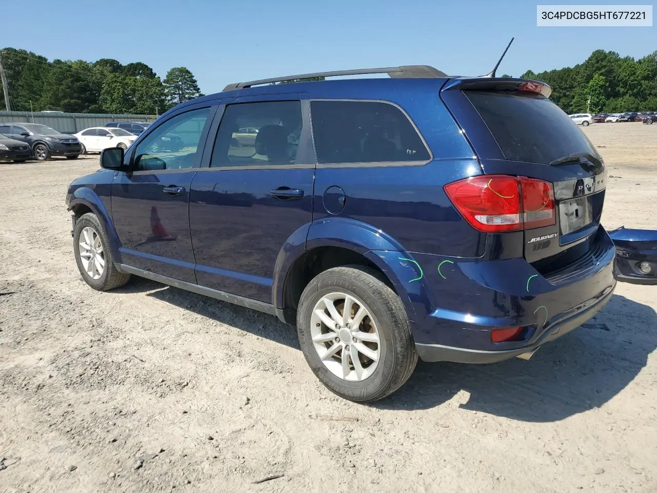 2017 Dodge Journey Sxt VIN: 3C4PDCBG5HT677221 Lot: 62757745