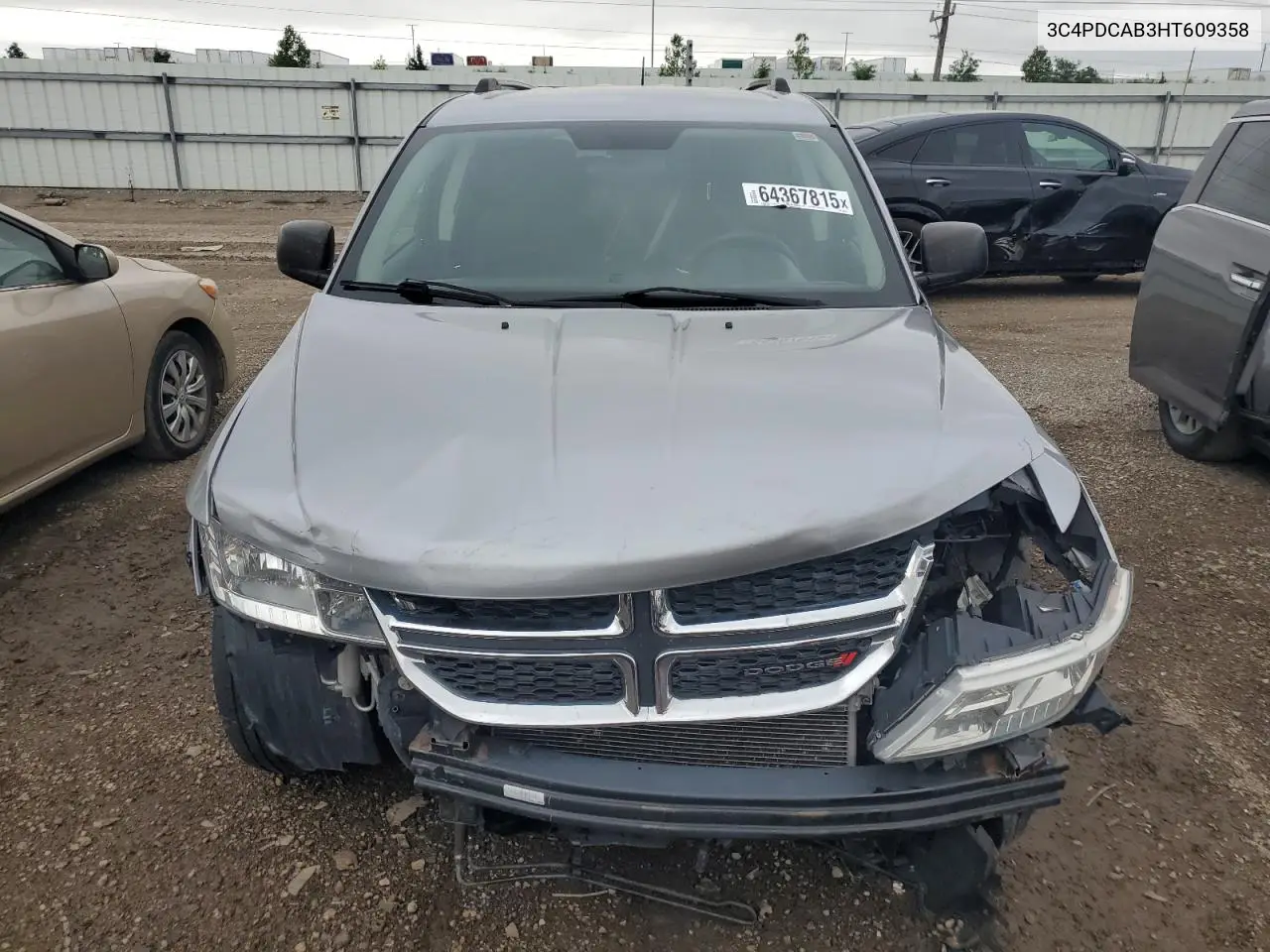 2017 Dodge Journey Se VIN: 3C4PDCAB3HT609358 Lot: 64367815