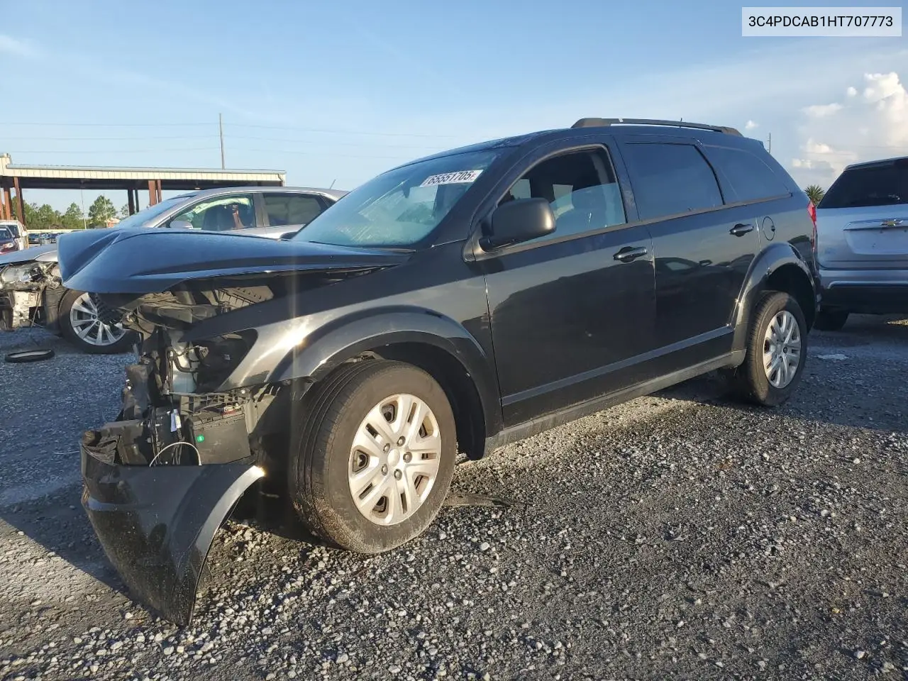 2017 Dodge Journey Se VIN: 3C4PDCAB1HT707773 Lot: 65551705