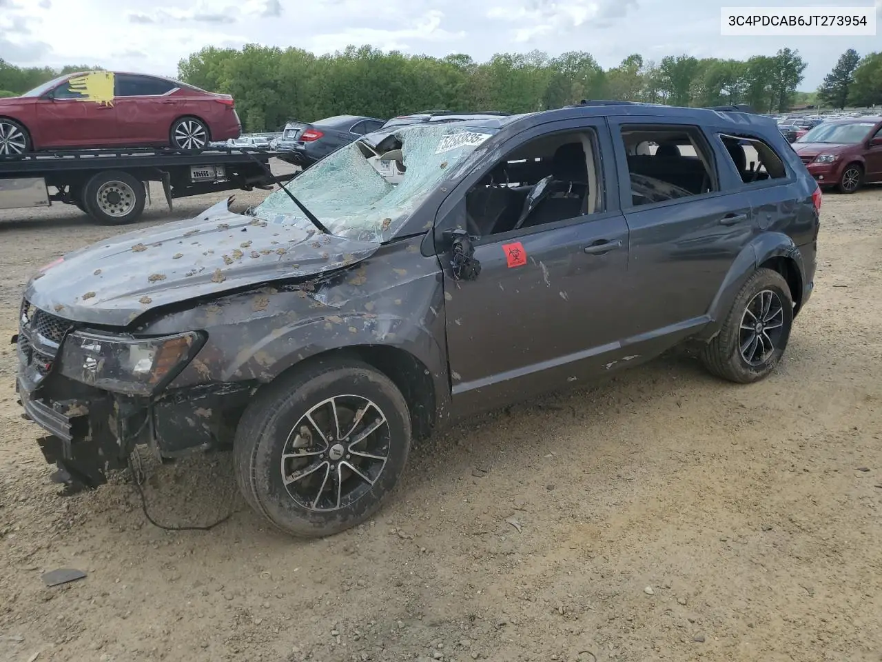 2018 Dodge Journey Se VIN: 3C4PDCAB6JT273954 Lot: 52583835