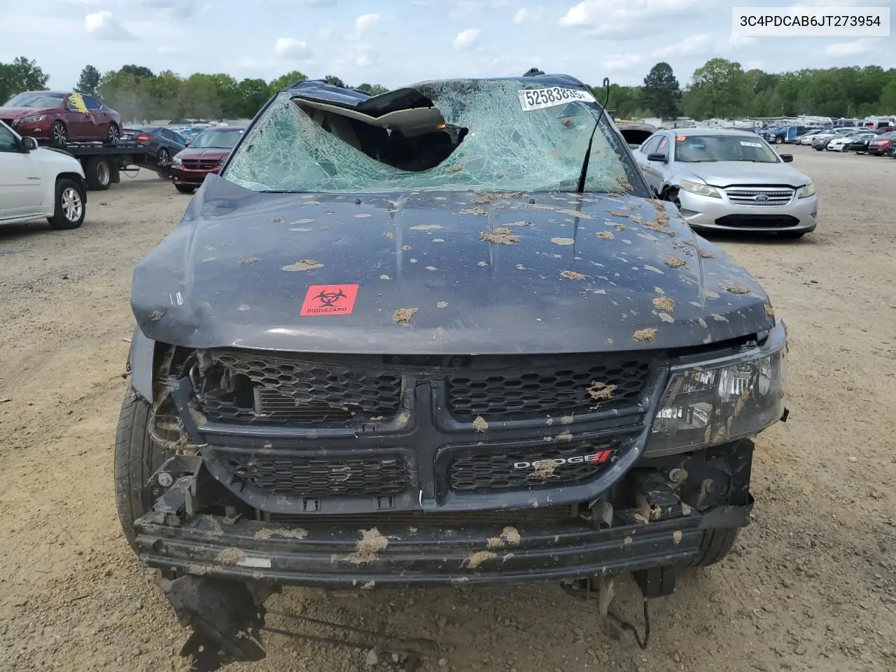 2018 Dodge Journey Se VIN: 3C4PDCAB6JT273954 Lot: 52583835