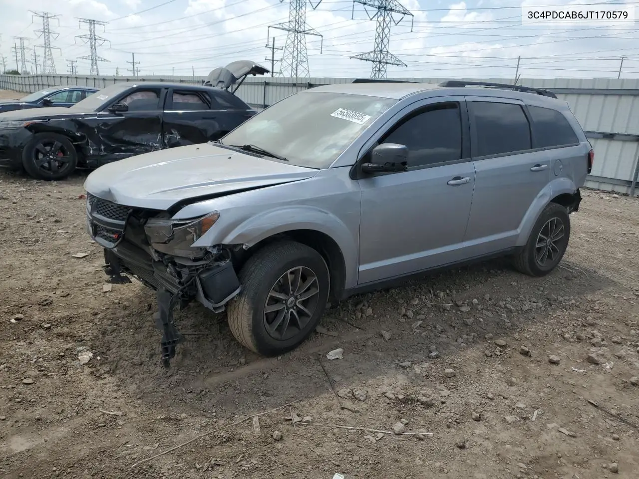 2018 Dodge Journey Se VIN: 3C4PDCAB6JT170579 Lot: 56503595