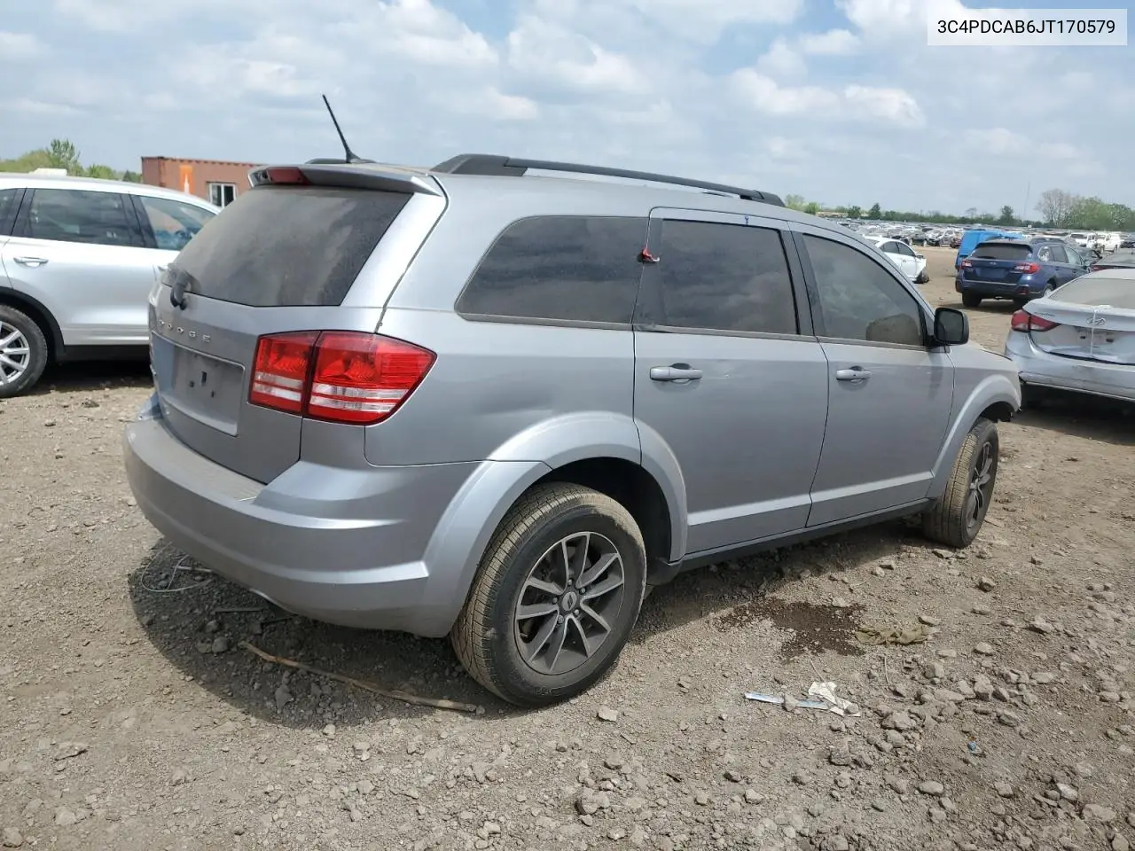 2018 Dodge Journey Se VIN: 3C4PDCAB6JT170579 Lot: 56503595