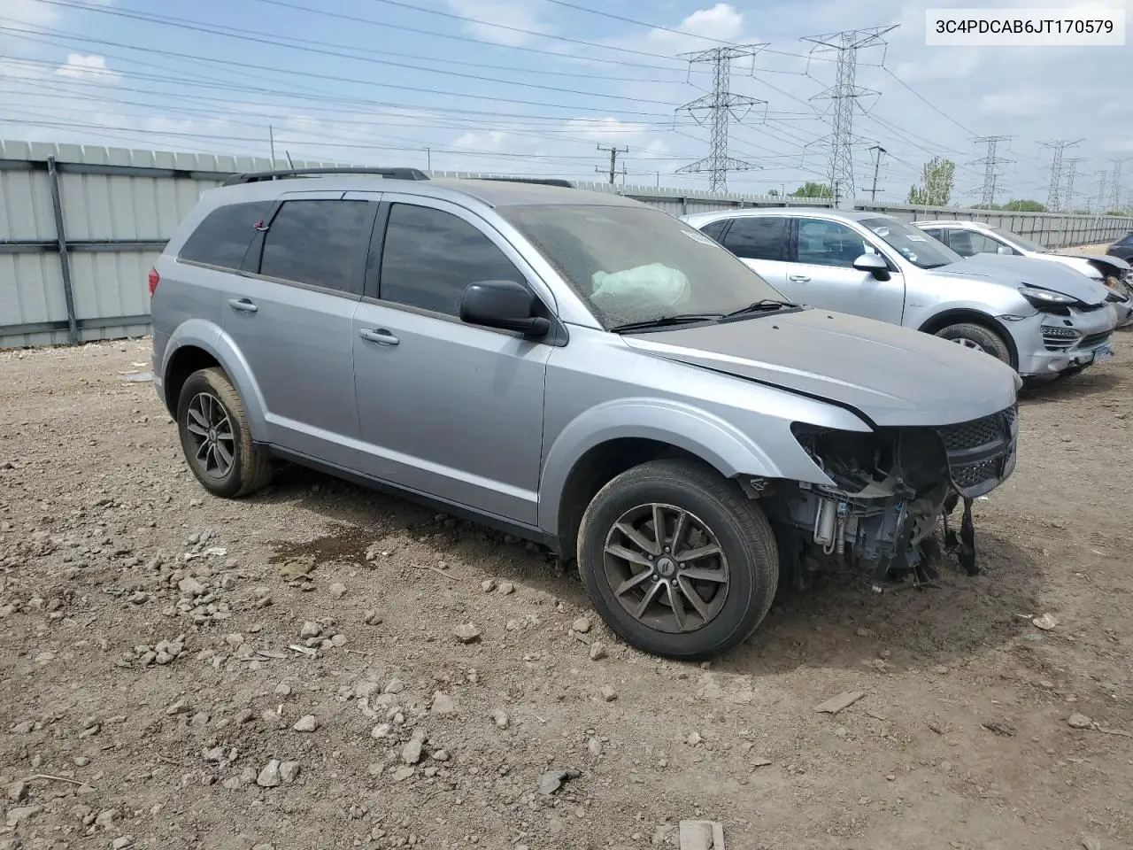 2018 Dodge Journey Se VIN: 3C4PDCAB6JT170579 Lot: 56503595
