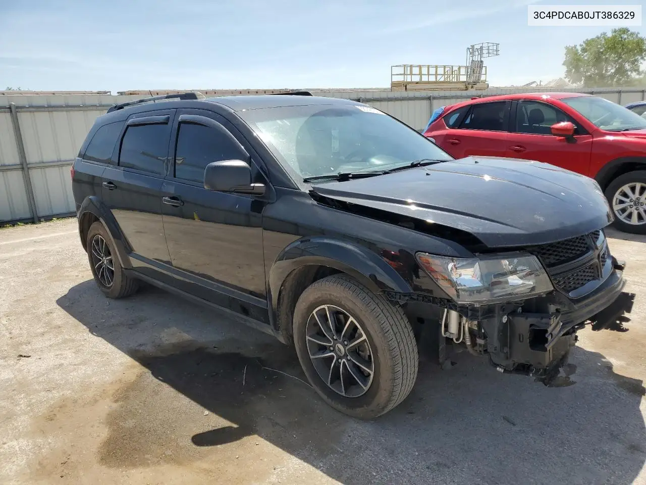 2018 Dodge Journey Se VIN: 3C4PDCAB0JT386329 Lot: 56749185