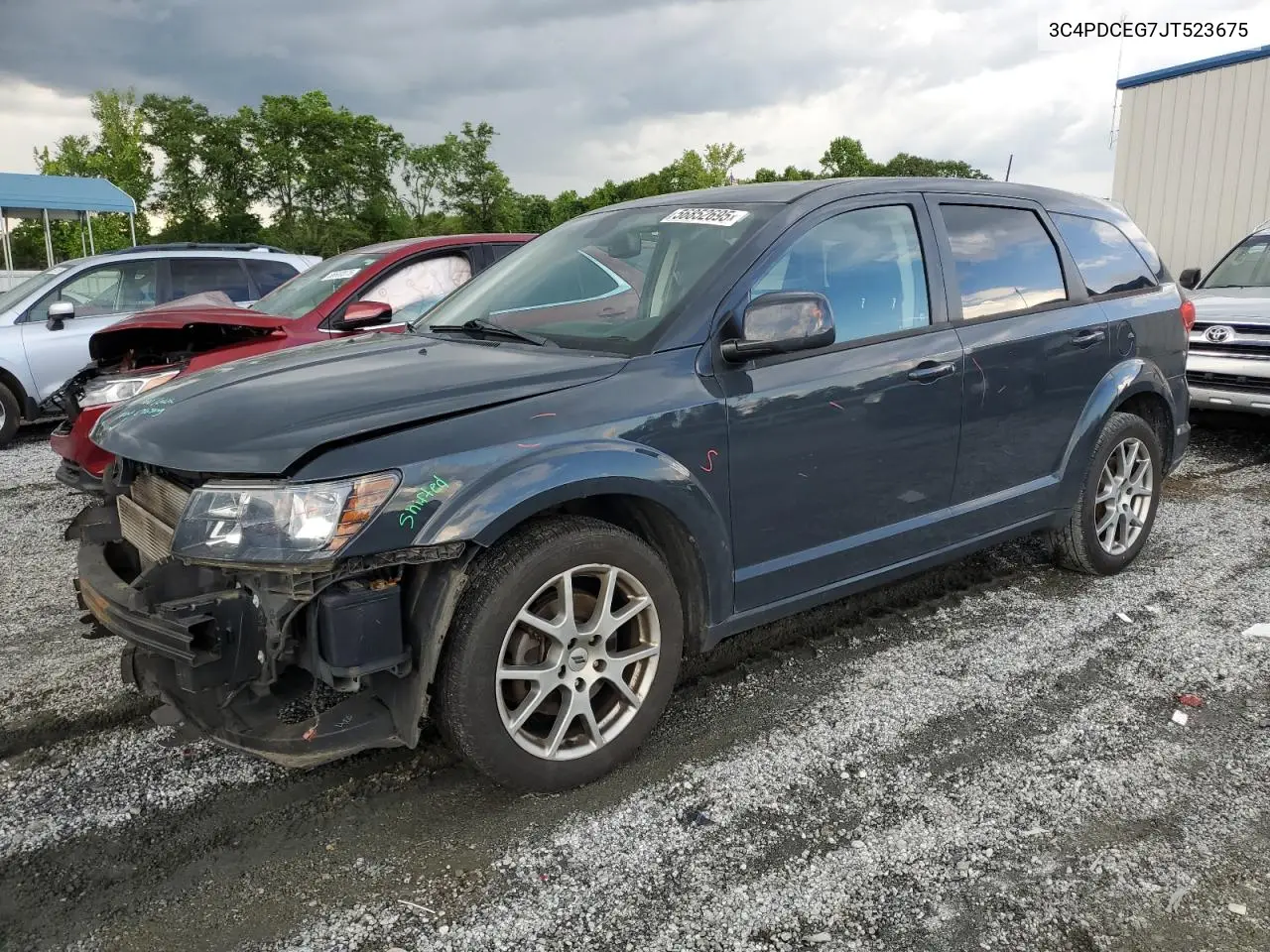 2018 Dodge Journey Gt VIN: 3C4PDCEG7JT523675 Lot: 56852695