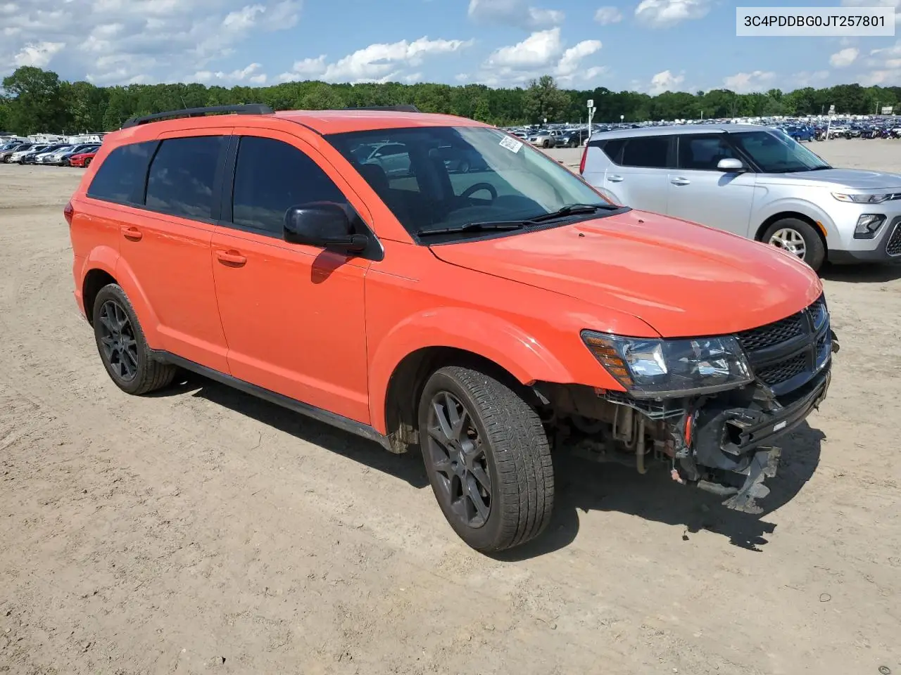 2018 Dodge Journey Sxt VIN: 3C4PDDBG0JT257801 Lot: 56919795