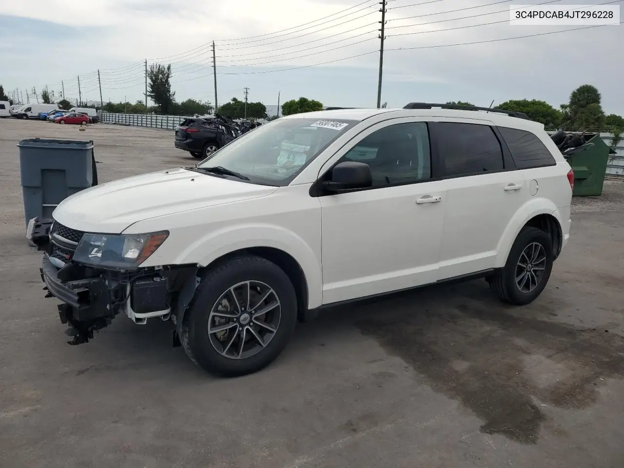 2018 Dodge Journey Se VIN: 3C4PDCAB4JT296228 Lot: 58307465
