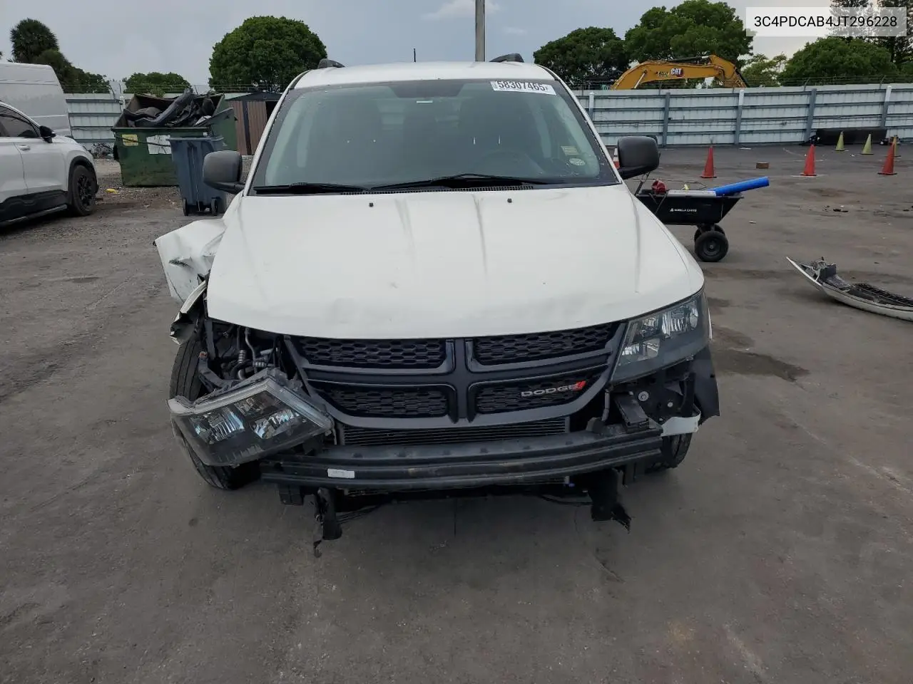 2018 Dodge Journey Se VIN: 3C4PDCAB4JT296228 Lot: 58307465