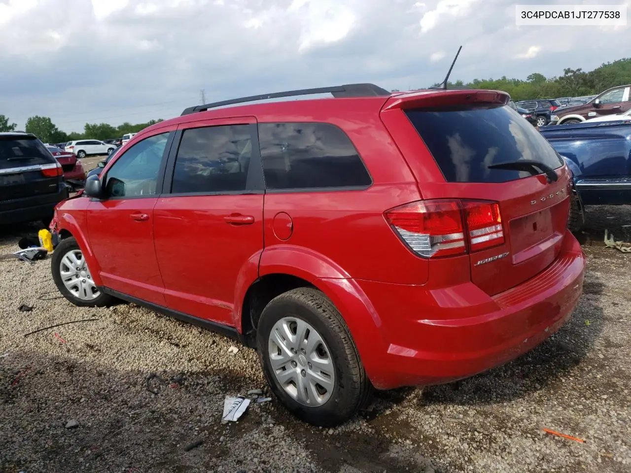 2018 Dodge Journey Se VIN: 3C4PDCAB1JT277538 Lot: 58745105
