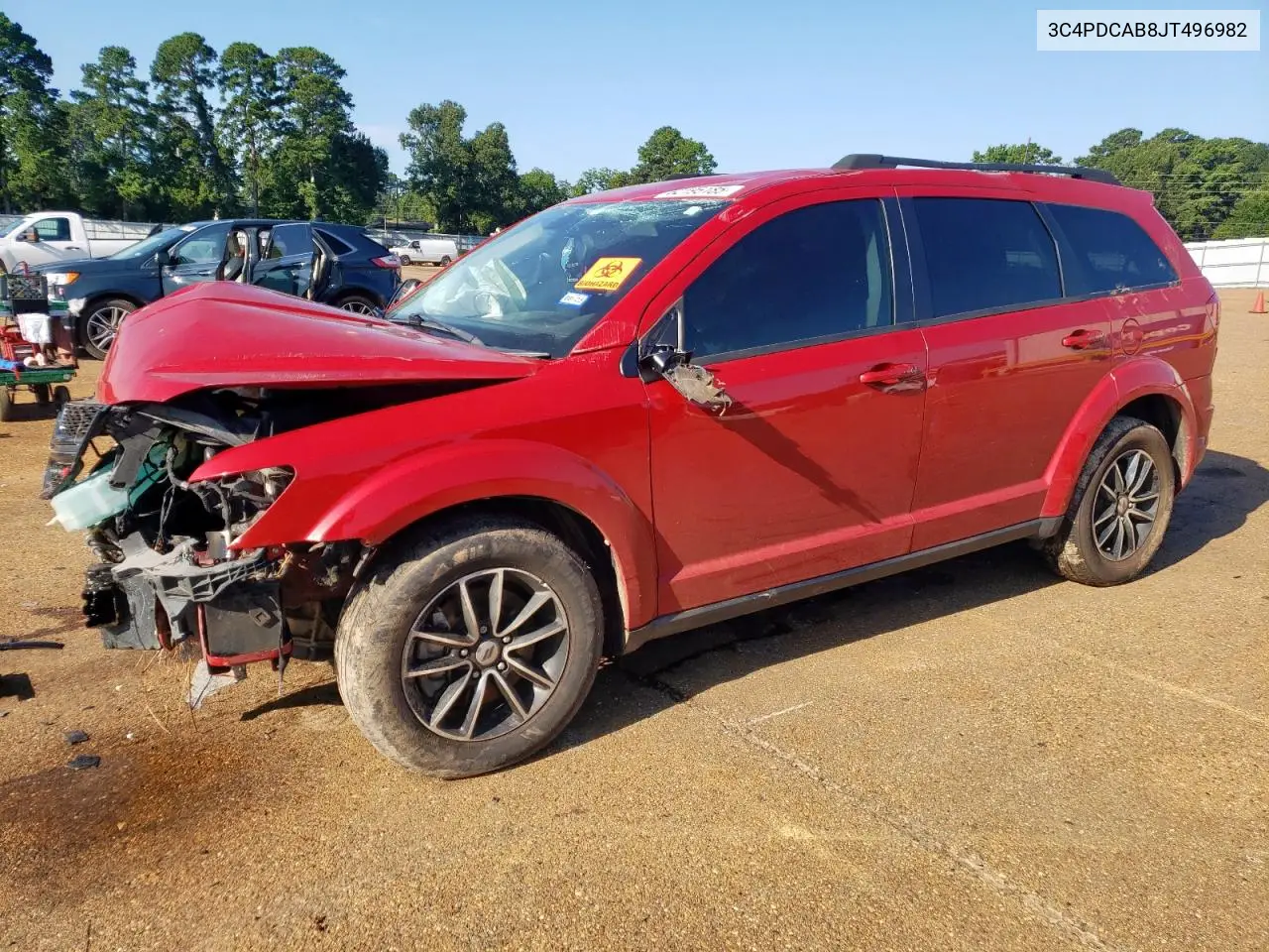 2018 Dodge Journey Se VIN: 3C4PDCAB8JT496982 Lot: 62195185