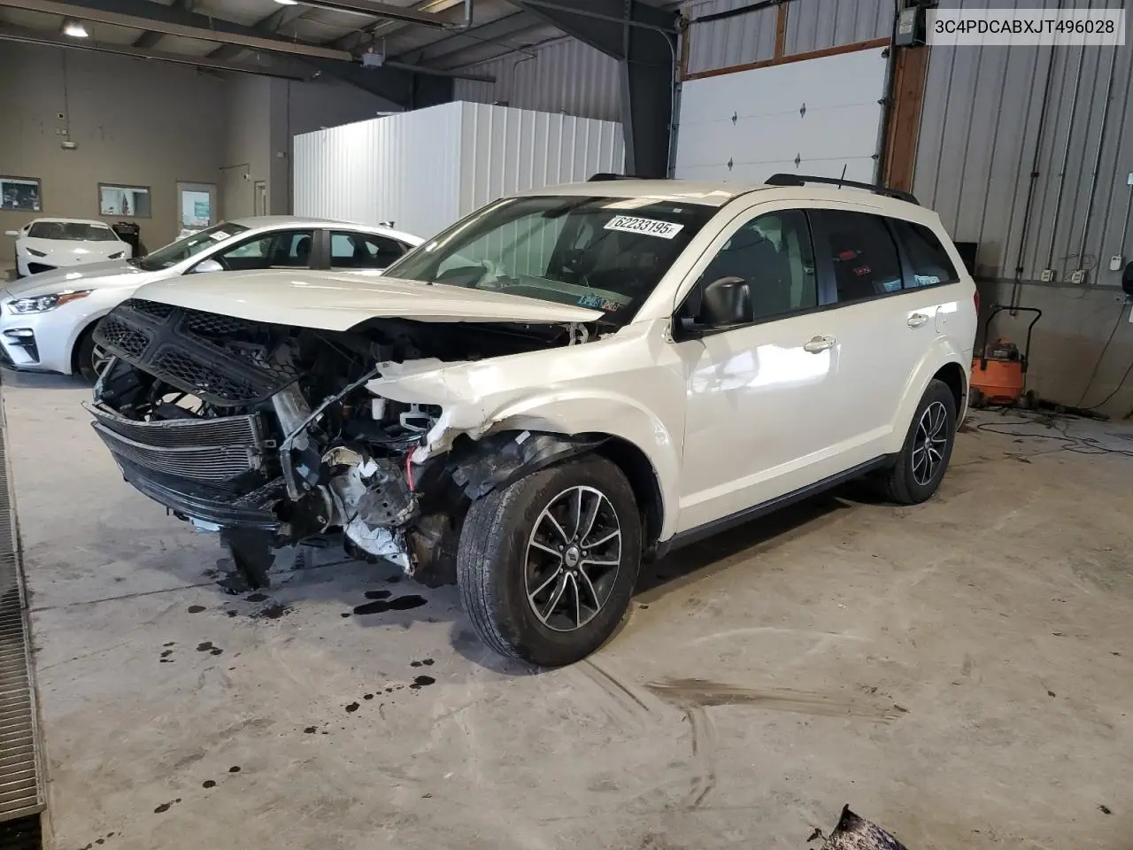 2018 Dodge Journey Se VIN: 3C4PDCABXJT496028 Lot: 62233195