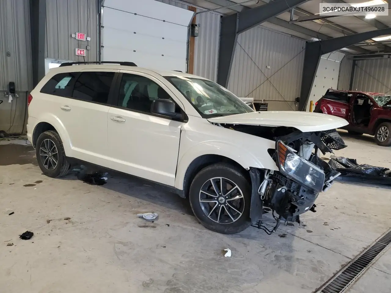 2018 Dodge Journey Se VIN: 3C4PDCABXJT496028 Lot: 62233195