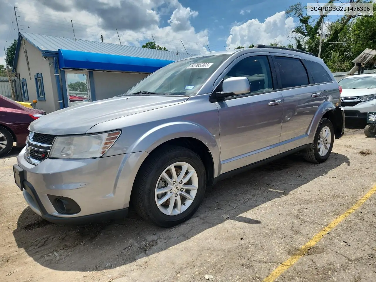 2018 Dodge Journey Sxt VIN: 3C4PDCBG2JT476396 Lot: 62495385