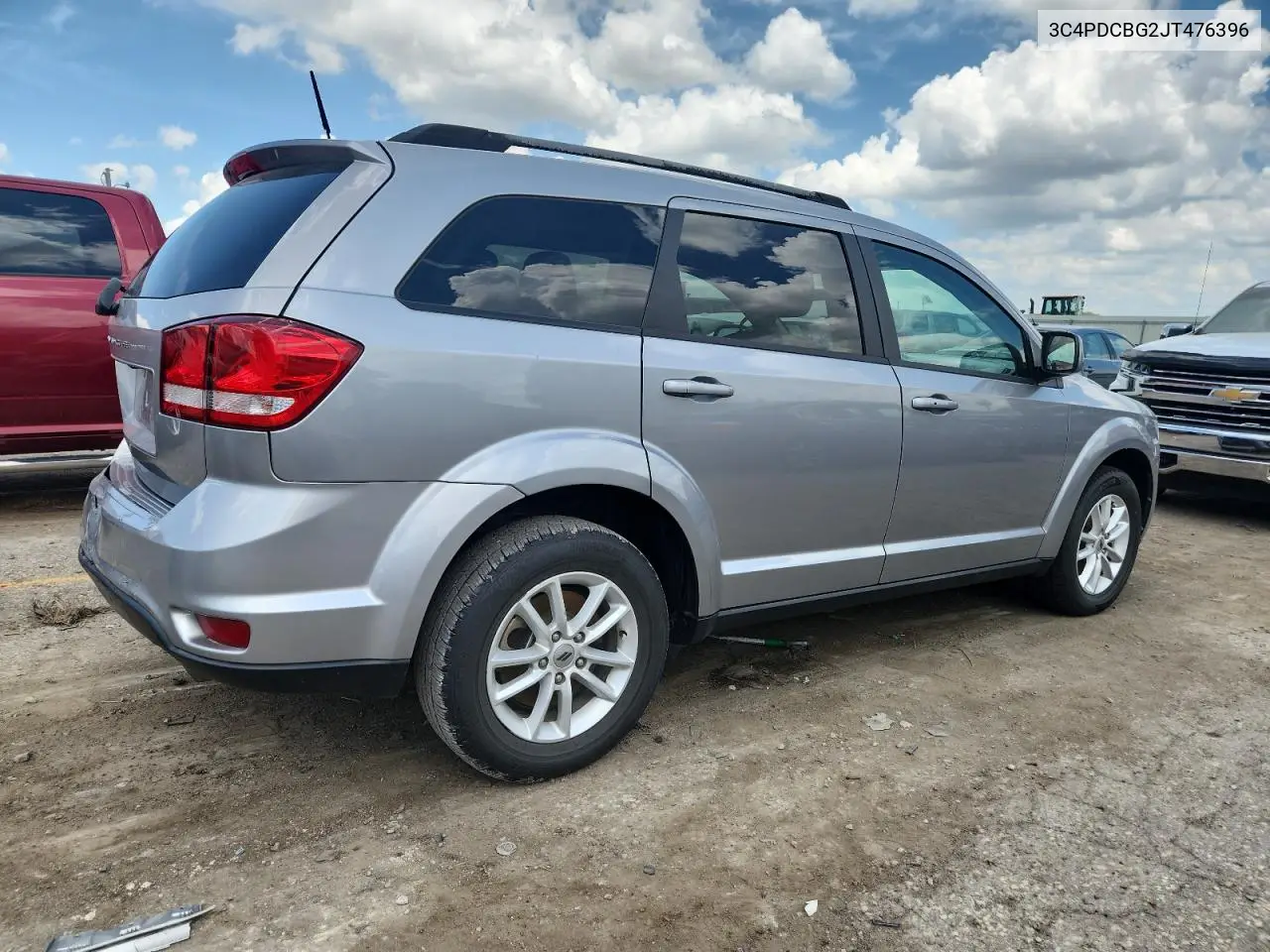 2018 Dodge Journey Sxt VIN: 3C4PDCBG2JT476396 Lot: 62495385