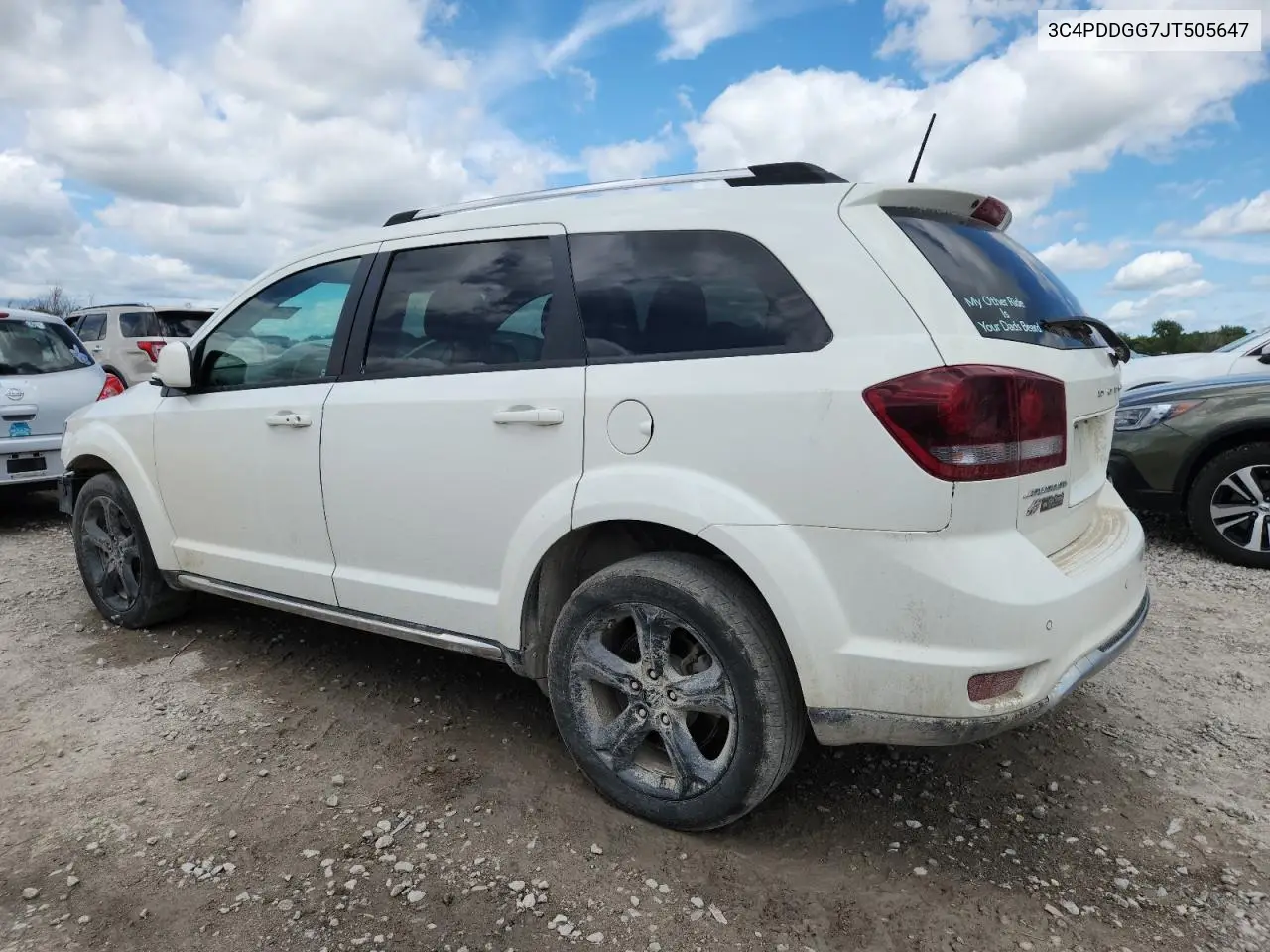 2018 Dodge Journey Crossroad VIN: 3C4PDDGG7JT505647 Lot: 62773465