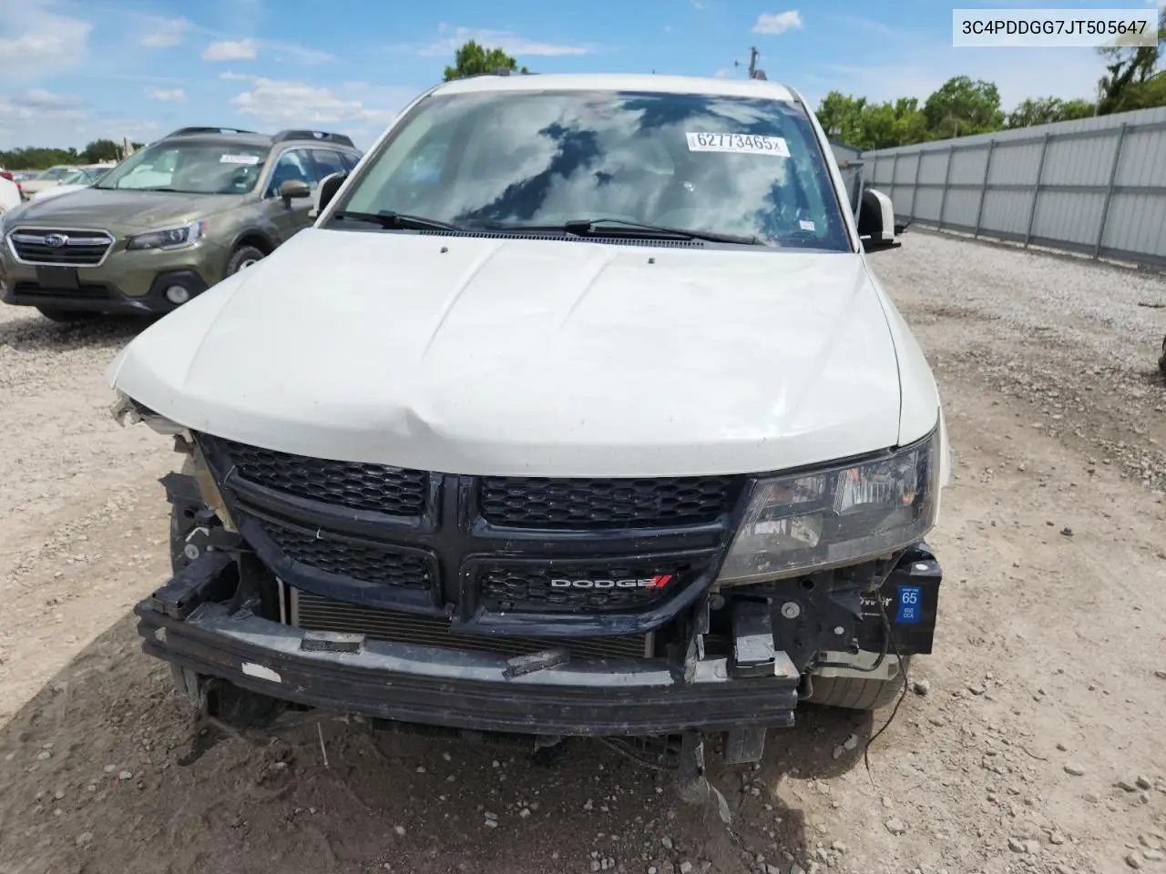 2018 Dodge Journey Crossroad VIN: 3C4PDDGG7JT505647 Lot: 62773465