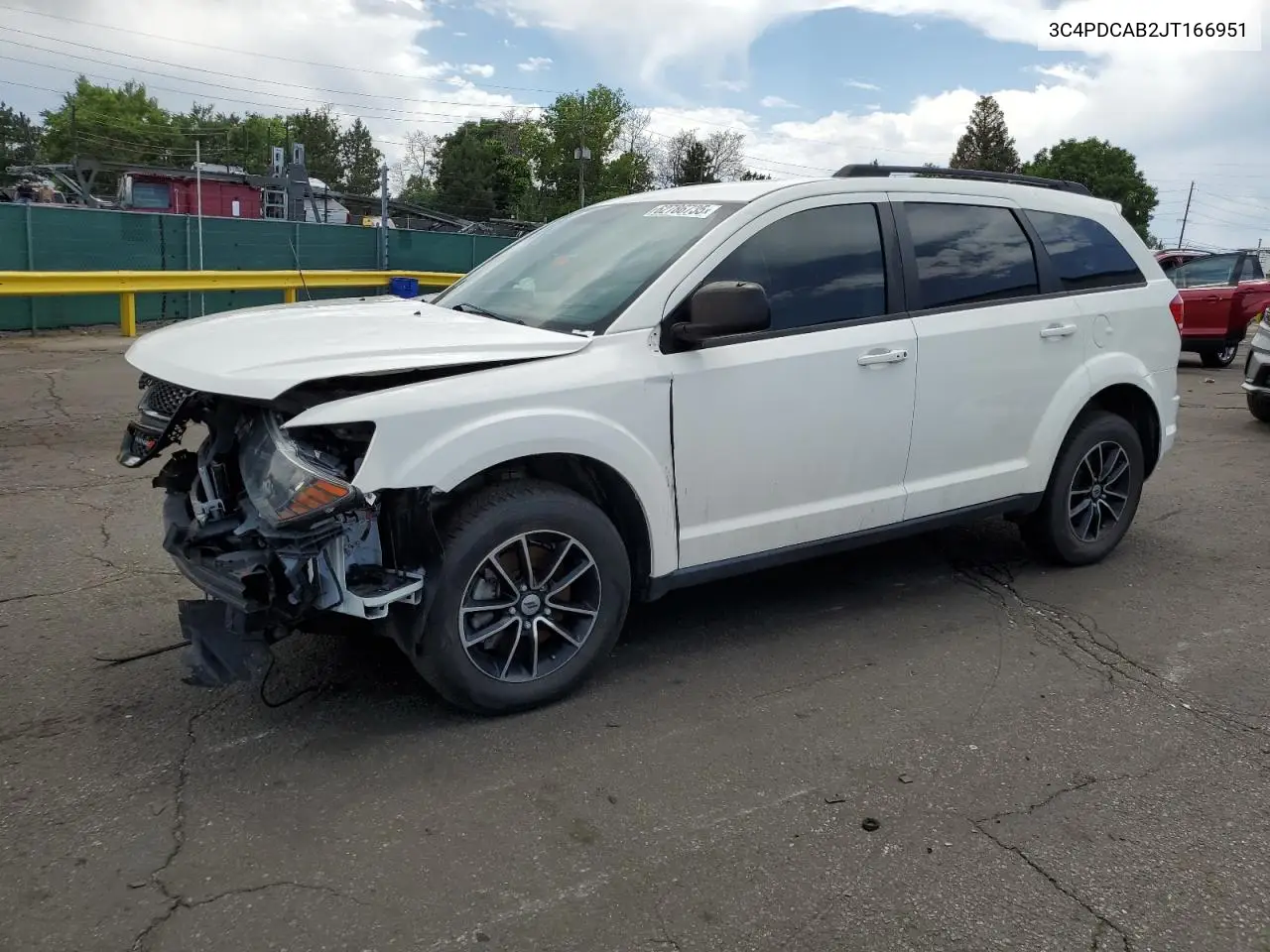 2018 Dodge Journey Se VIN: 3C4PDCAB2JT166951 Lot: 62786735