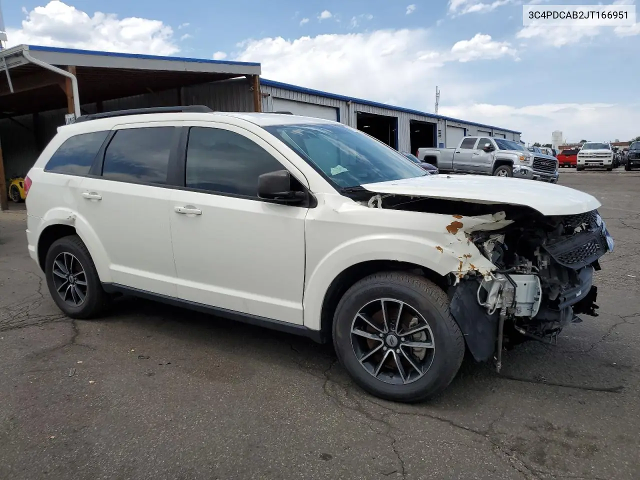 2018 Dodge Journey Se VIN: 3C4PDCAB2JT166951 Lot: 62786735