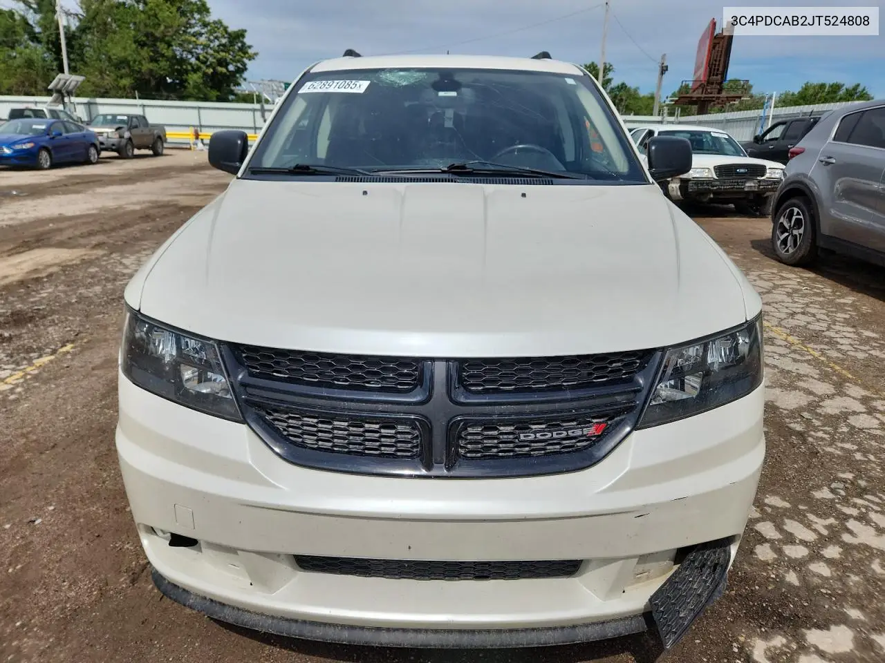 2018 Dodge Journey Se VIN: 3C4PDCAB2JT524808 Lot: 62891085