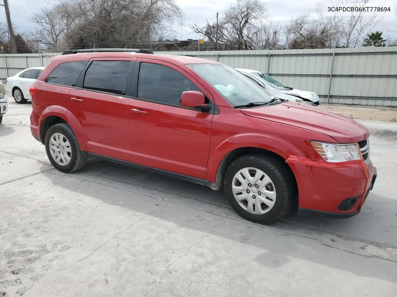 2019 Dodge Journey Se VIN: 3C4PDCBG6KT778694 Lot: 45213235