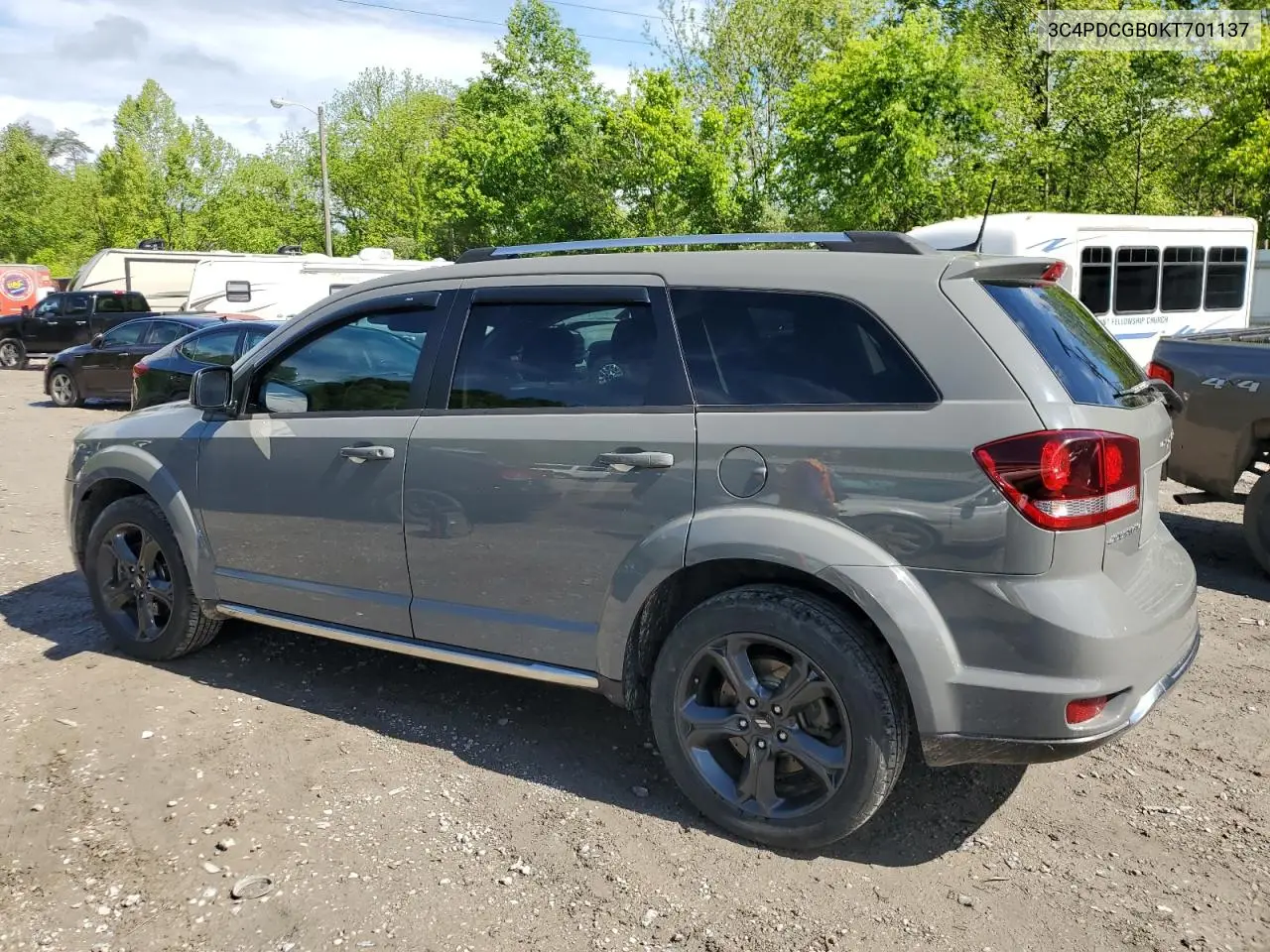 2019 Dodge Journey Crossroad VIN: 3C4PDCGB0KT701137 Lot: 55848015
