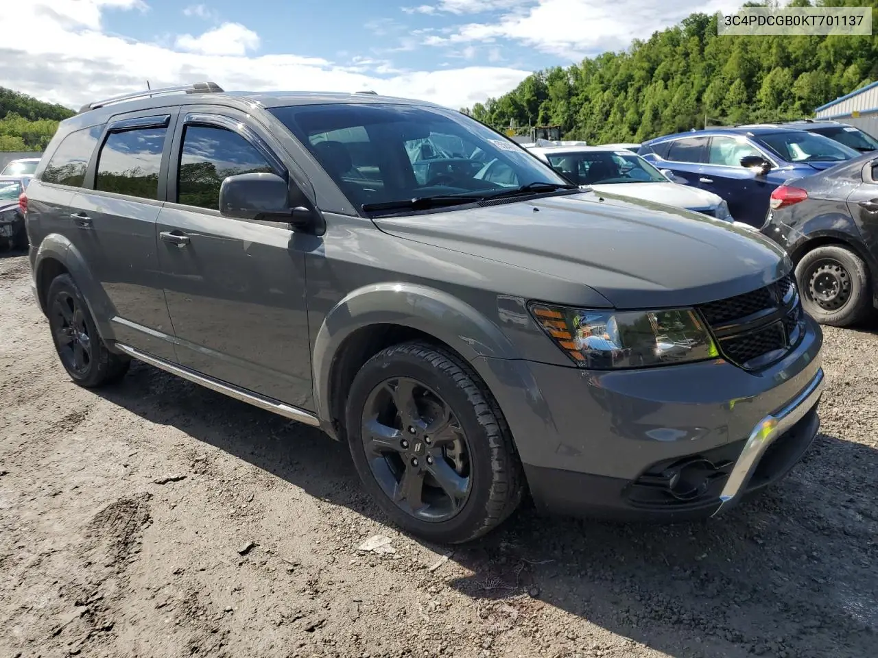 2019 Dodge Journey Crossroad VIN: 3C4PDCGB0KT701137 Lot: 55848015