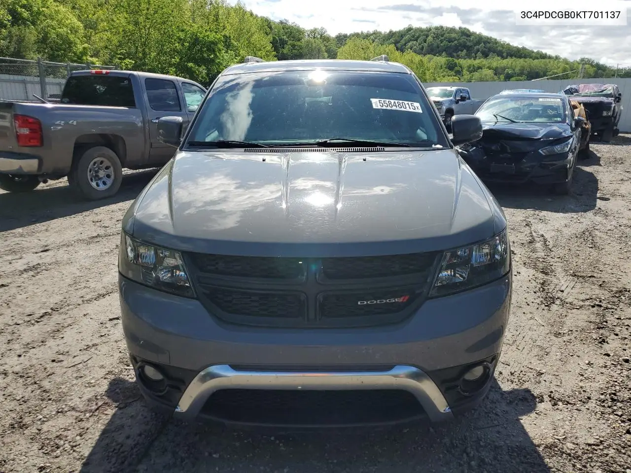 2019 Dodge Journey Crossroad VIN: 3C4PDCGB0KT701137 Lot: 55848015