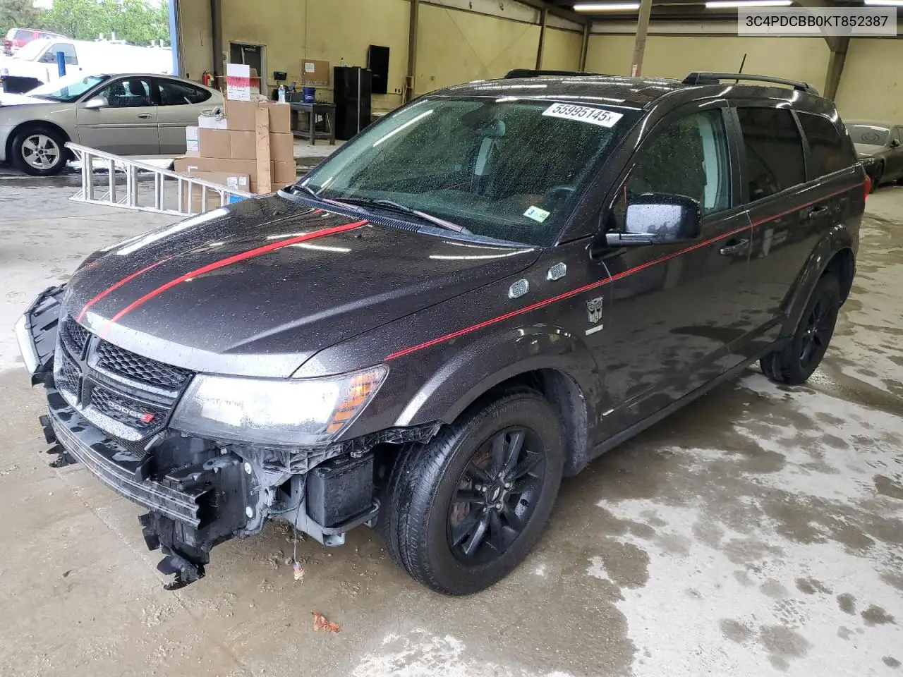 2019 Dodge Journey Se VIN: 3C4PDCBB0KT852387 Lot: 55995145