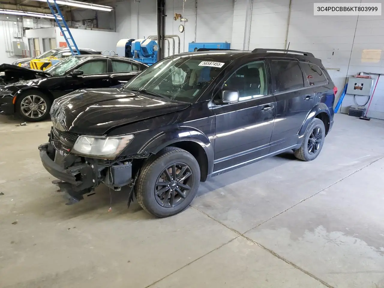 2019 Dodge Journey Se VIN: 3C4PDCBB6KT803999 Lot: 56587455