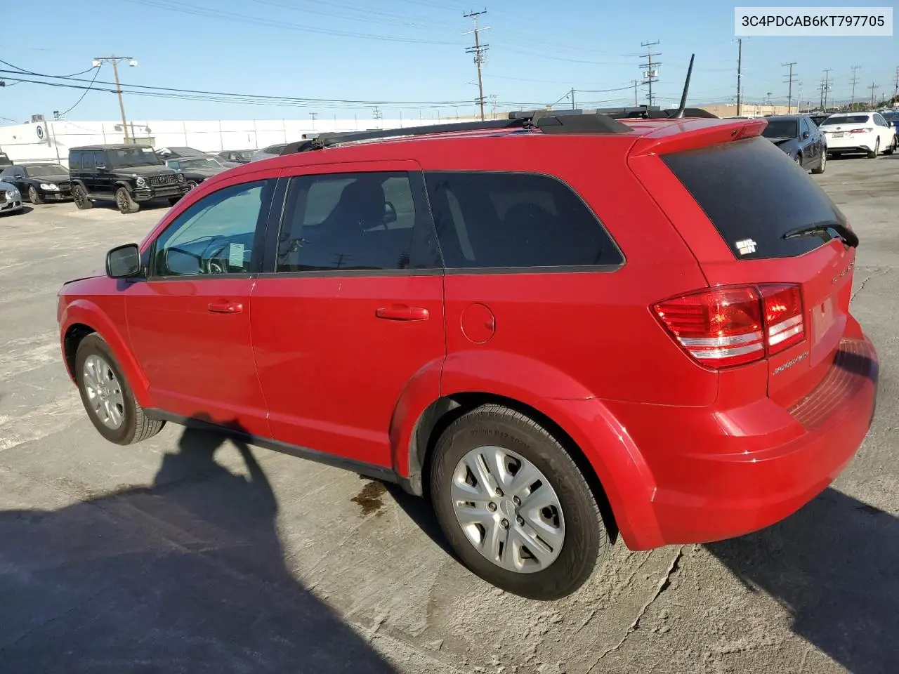 2019 Dodge Journey Se VIN: 3C4PDCAB6KT797705 Lot: 56769015