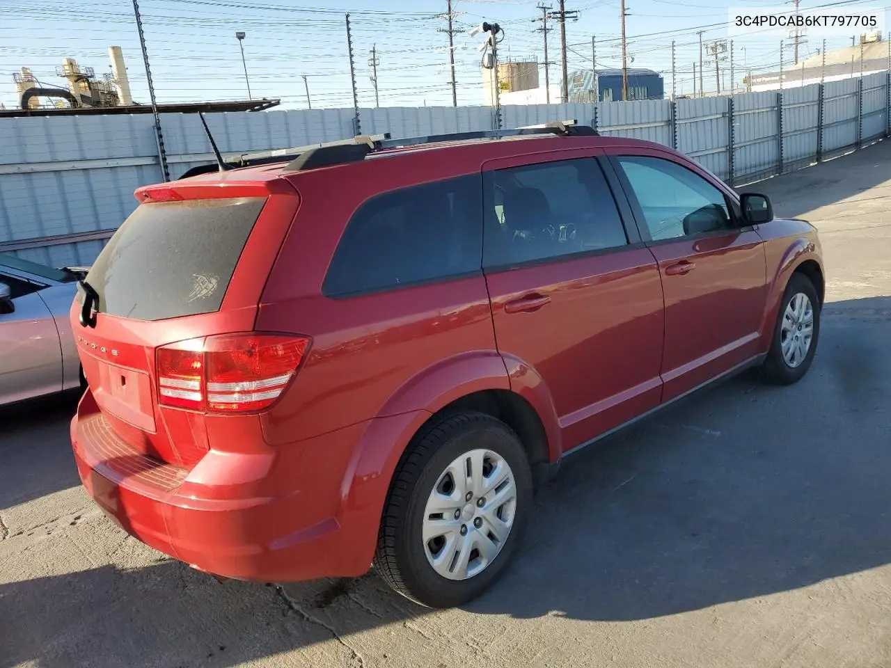 2019 Dodge Journey Se VIN: 3C4PDCAB6KT797705 Lot: 56769015