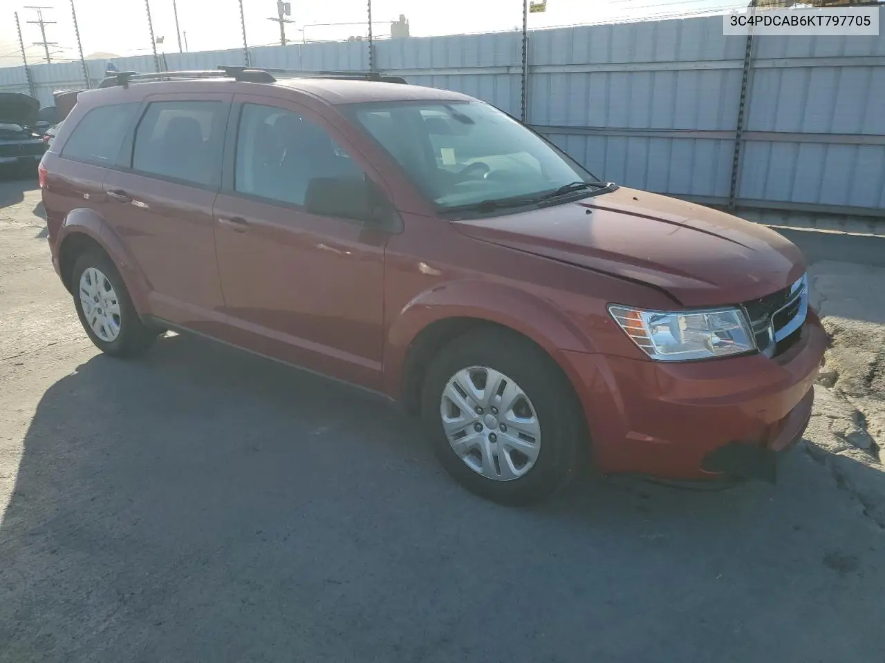 2019 Dodge Journey Se VIN: 3C4PDCAB6KT797705 Lot: 56769015