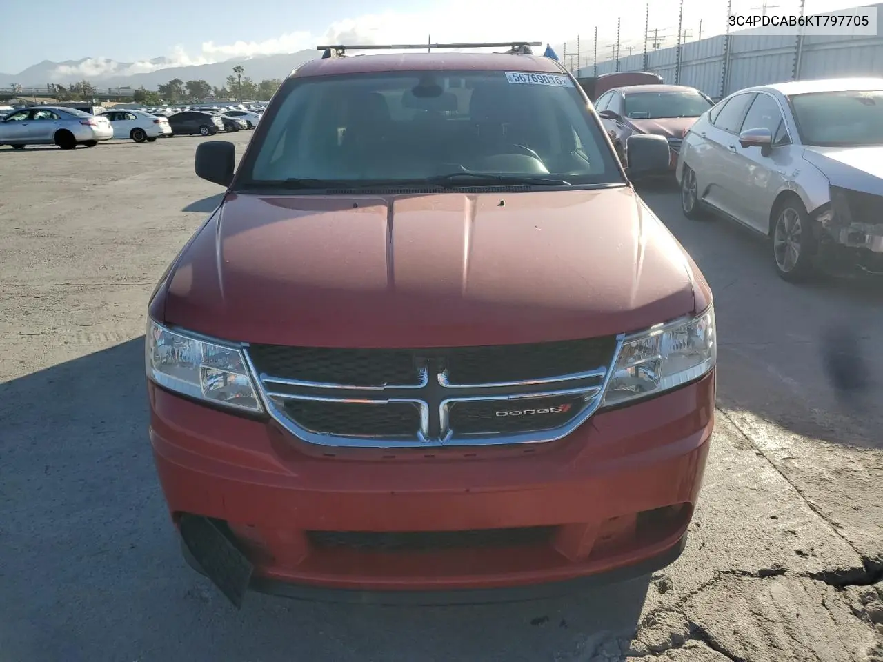 2019 Dodge Journey Se VIN: 3C4PDCAB6KT797705 Lot: 56769015