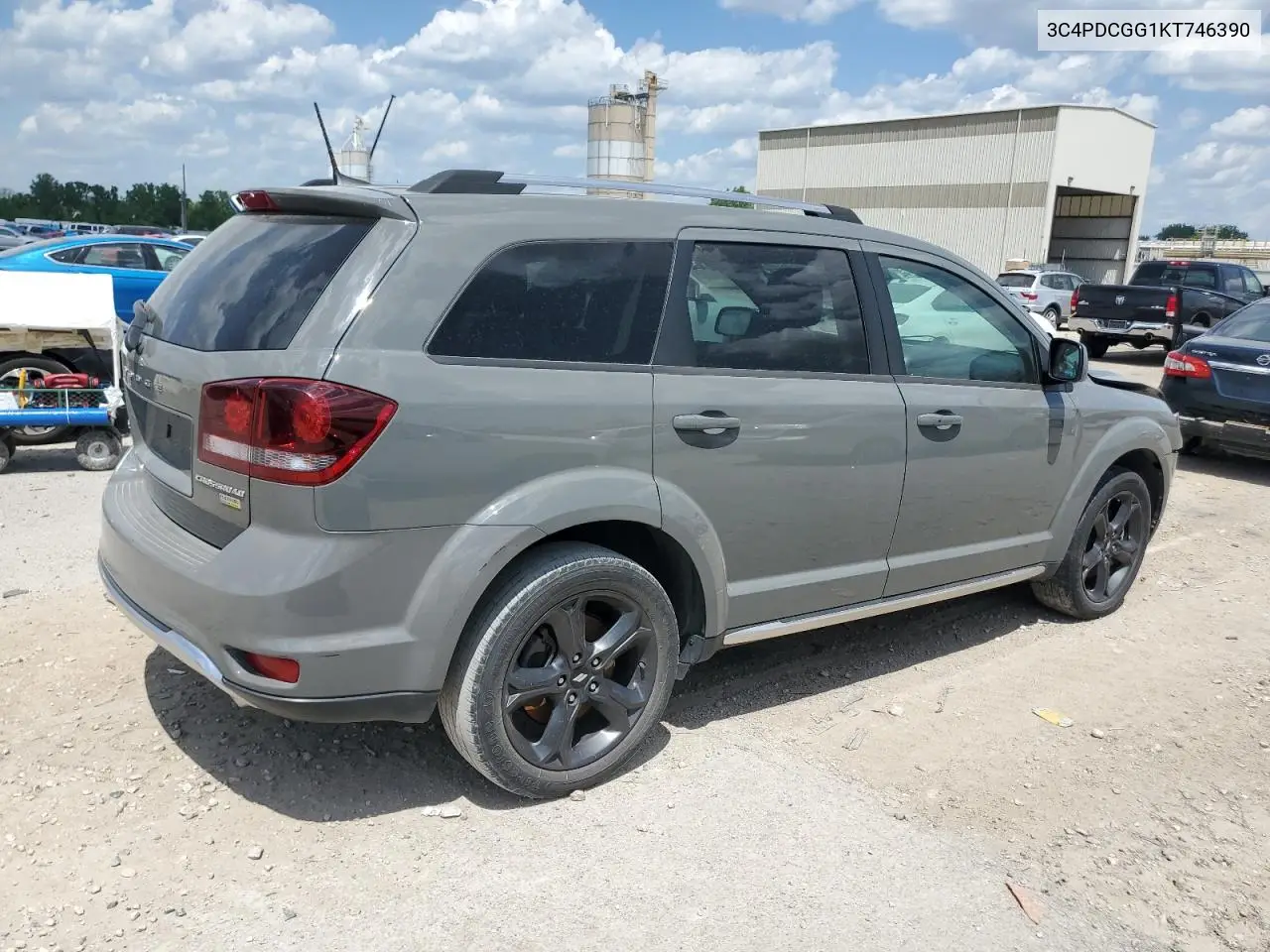 2019 Dodge Journey Crossroad VIN: 3C4PDCGG1KT746390 Lot: 56938275