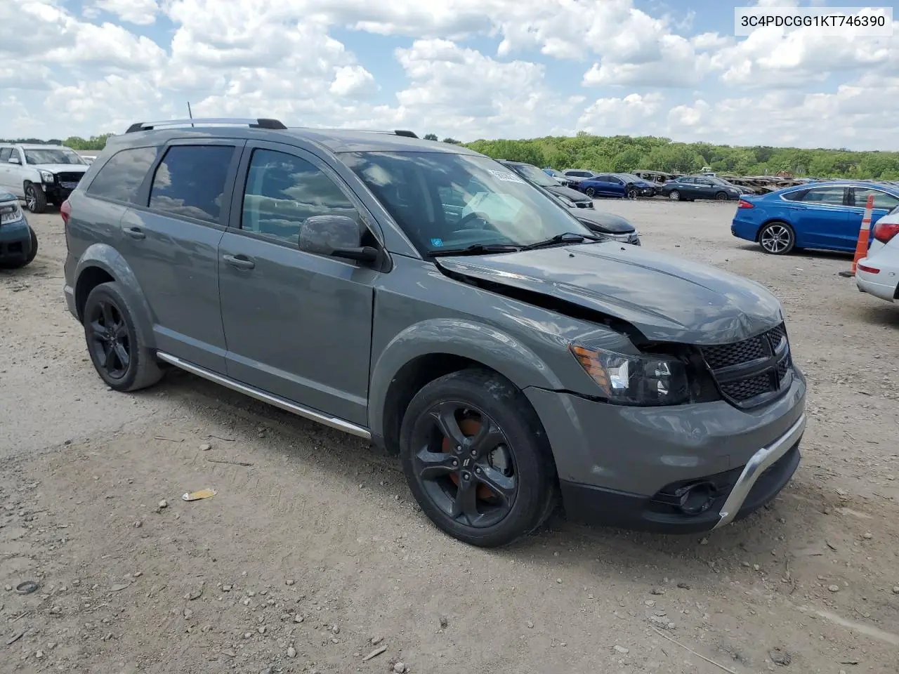 2019 Dodge Journey Crossroad VIN: 3C4PDCGG1KT746390 Lot: 56938275