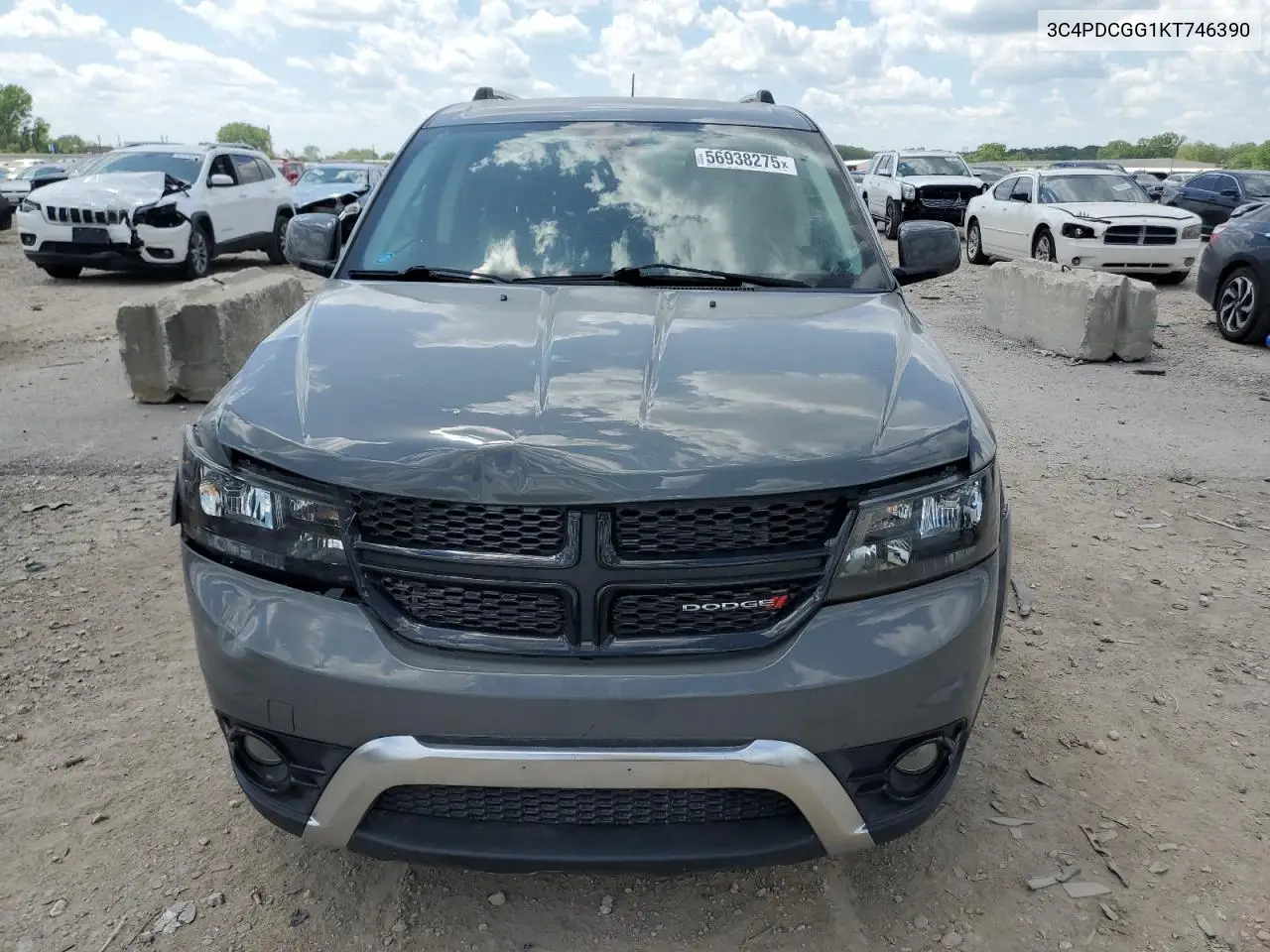 2019 Dodge Journey Crossroad VIN: 3C4PDCGG1KT746390 Lot: 56938275
