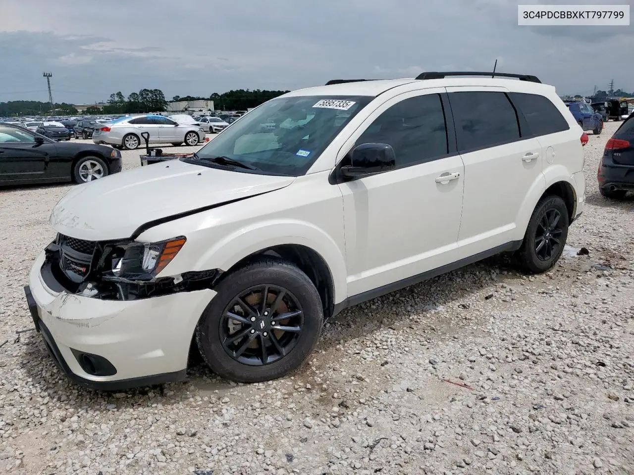 2019 Dodge Journey Se VIN: 3C4PDCBBXKT797799 Lot: 58957335